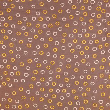Viskose Popeline - beige, Kringel